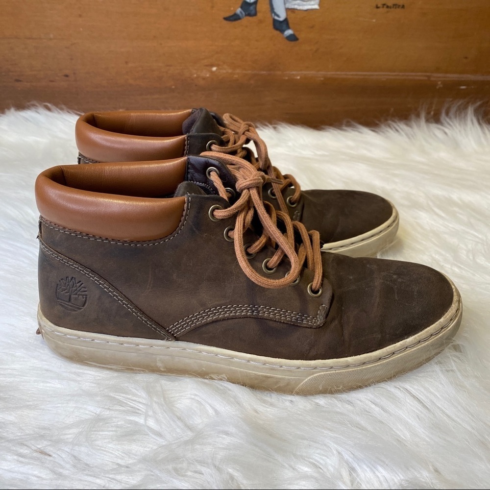 Timberland Adventure 2.0 Cupsole Brown Leather Lace Up Chukka Boots Size 7.5M